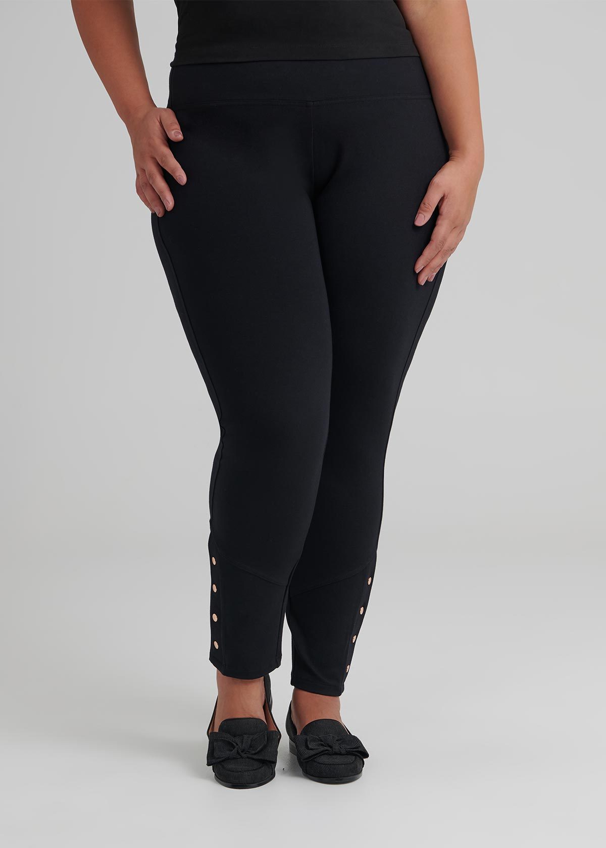 Shop Plus Size Coco Stud Legging in Black | Taking Shape AU