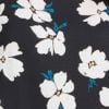 Yalina Natural Top, black white floral, swatch