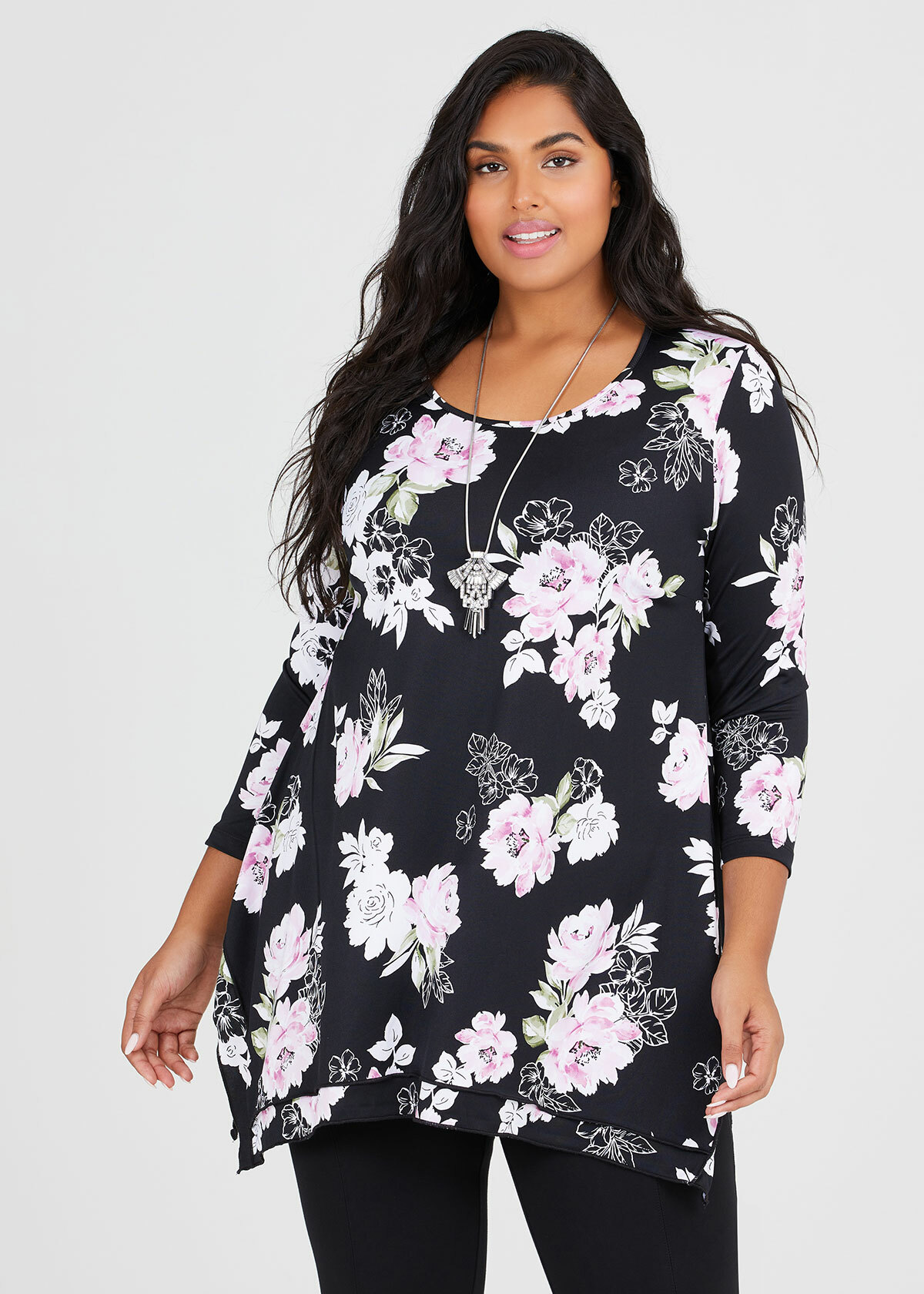 Shop Plus Size Heather Top in Print | Taking Shape AU