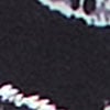 Swirl Spliced & Foil Natural Top, black/white print, swatch