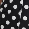 Modal Spot Button Pyjama Top, black/off white, swatch