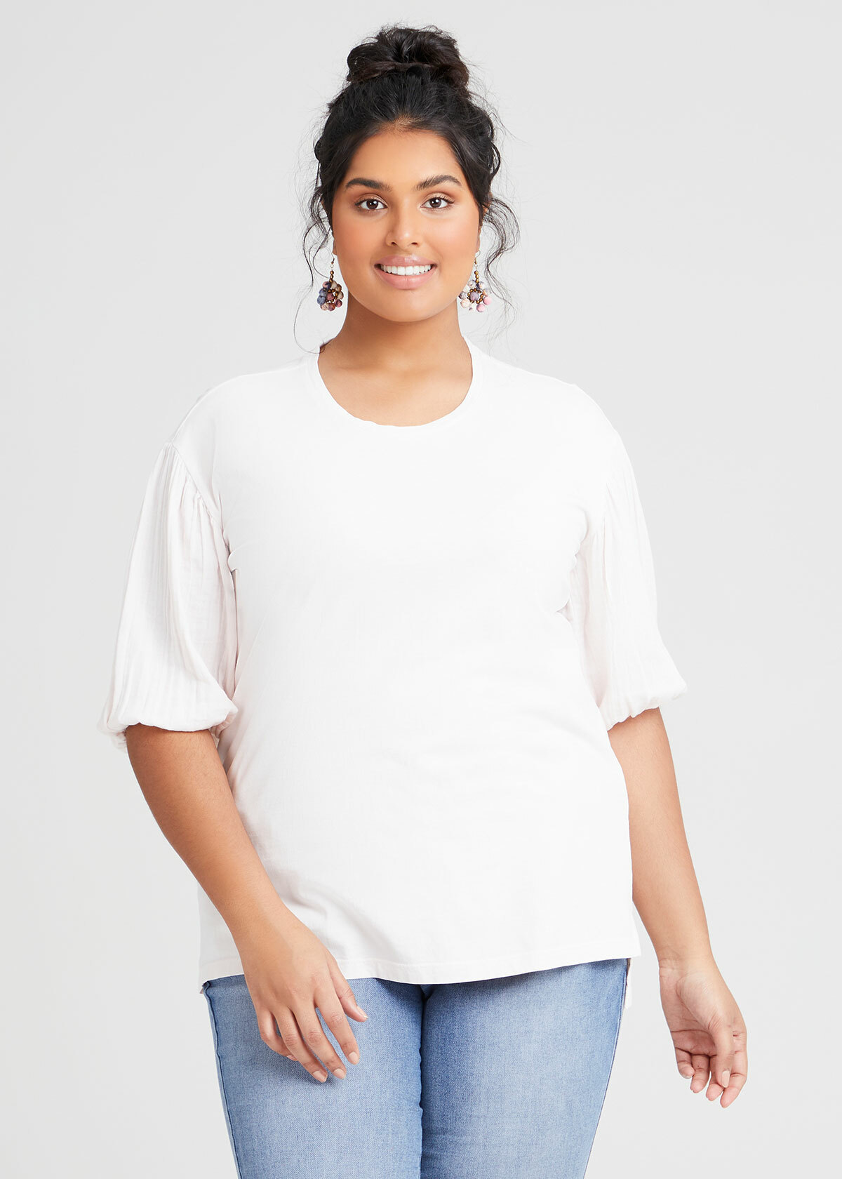 Shop Plus Size Organic Pigment Top in Pink | Taking Shape AU