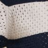 Cotton Button Up Knit Cardigan, white/navy, swatch
