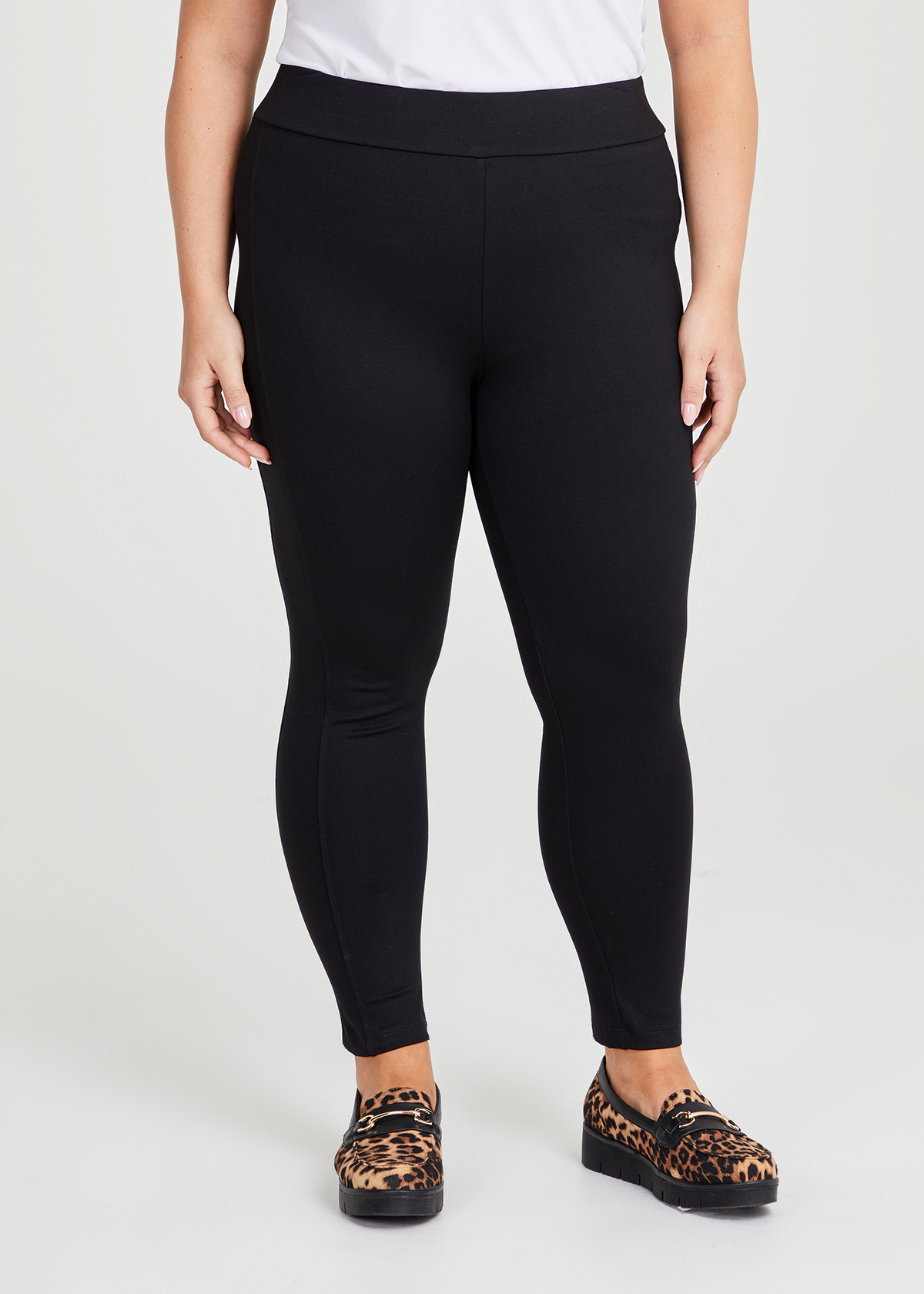 Shop Plus Size Petite Ponte Fundamental Pant in Black | Taking Shape AU