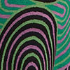 null, black/green print, swatch