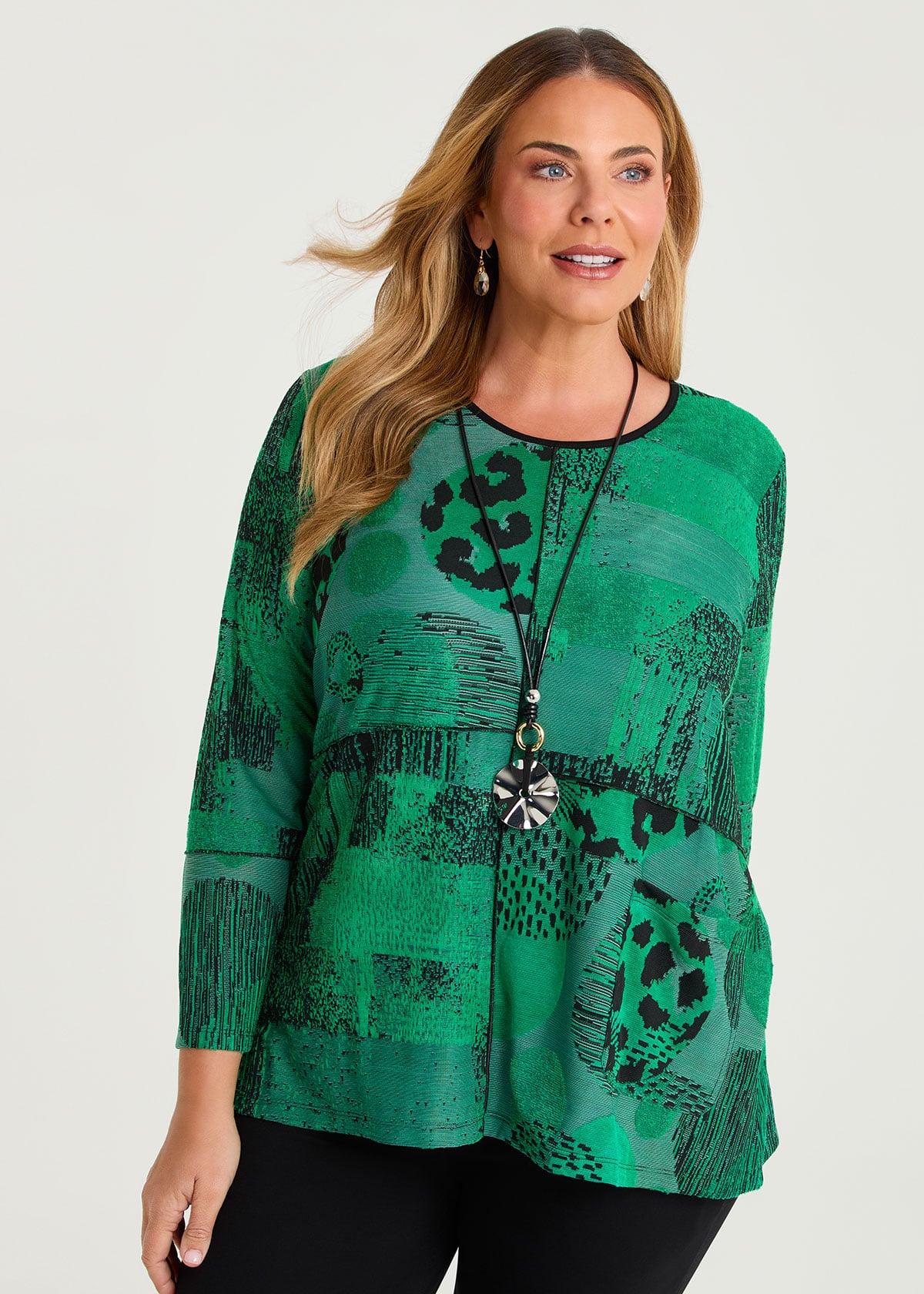 Circle Burnout Pocket Top