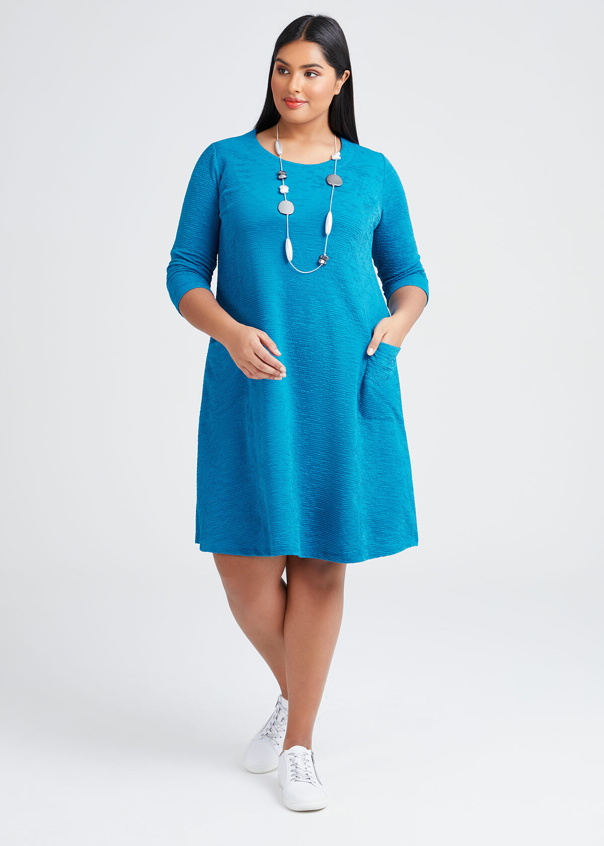 Shop Plus Size Alvarra Dress in Blue | Taking Shape AU