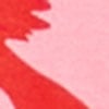 Natural Button Thru Flora Dress, flame red/petal rose, swatch