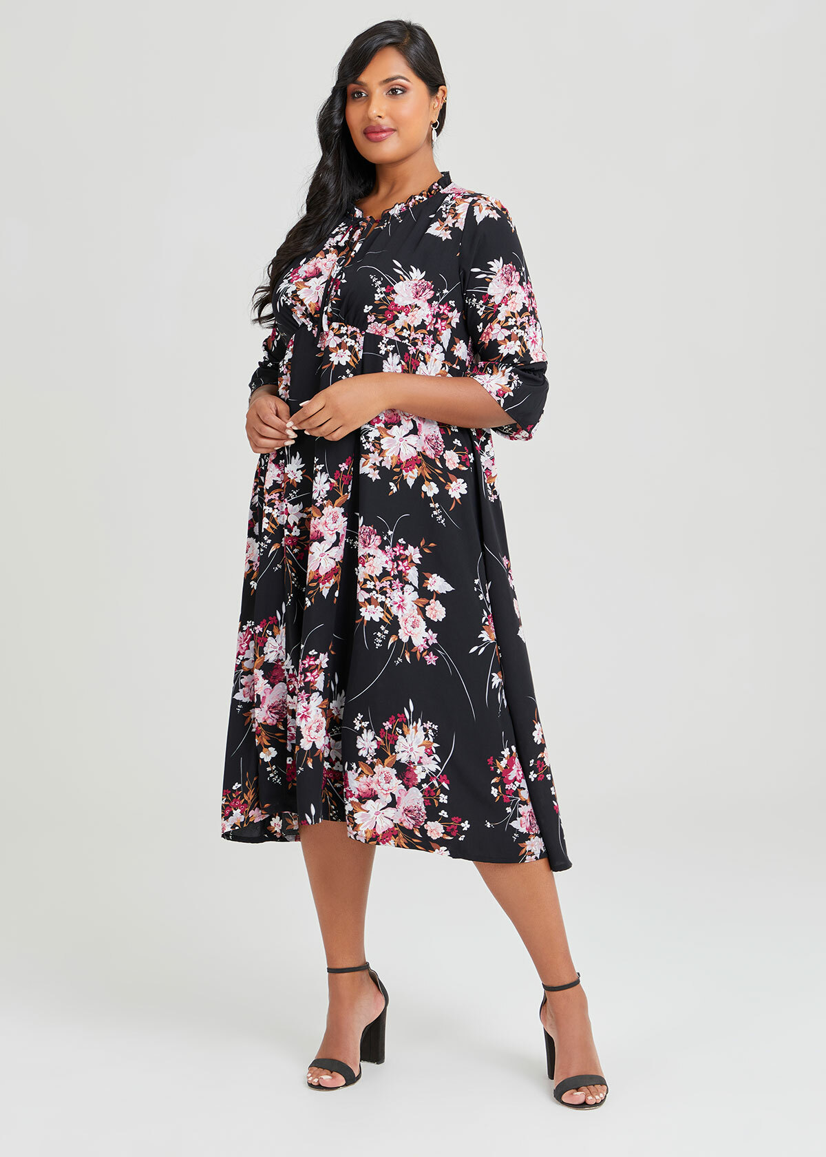 Shop Plus Size Chelsea Floral Maxi Dress, Floral | Taking Shape AU