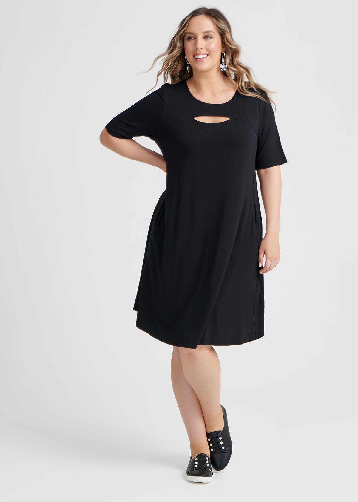 Shop Plus Size Moda Bamboo Dress in Black | Taking Shape AU