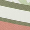 Thin Flower Print Silky Scarf, green, swatch
