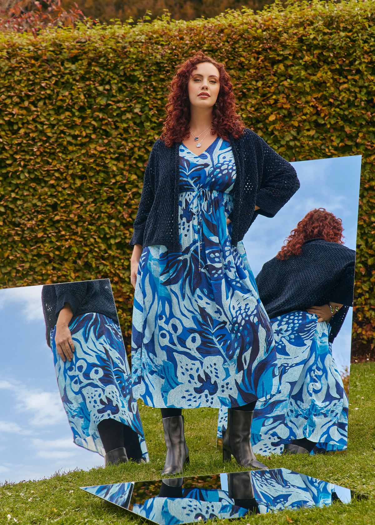 Shop Plus Size Natural Bree Dress Multi Taking Shape AU Shop Plus Size Natural Bree Dress Multi Taking Shape AU