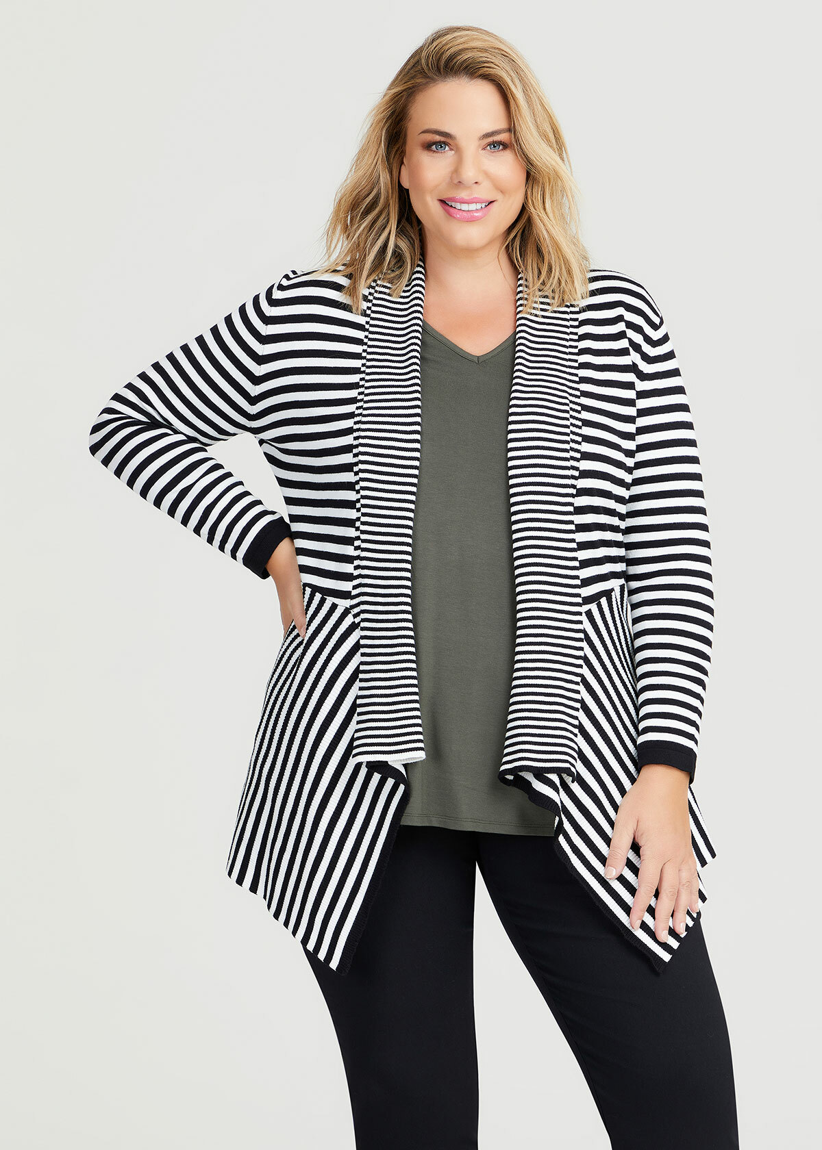 Shop Plus Size Everyday Claire Cardigan in Black | Sizes 12-30 | Taking ...