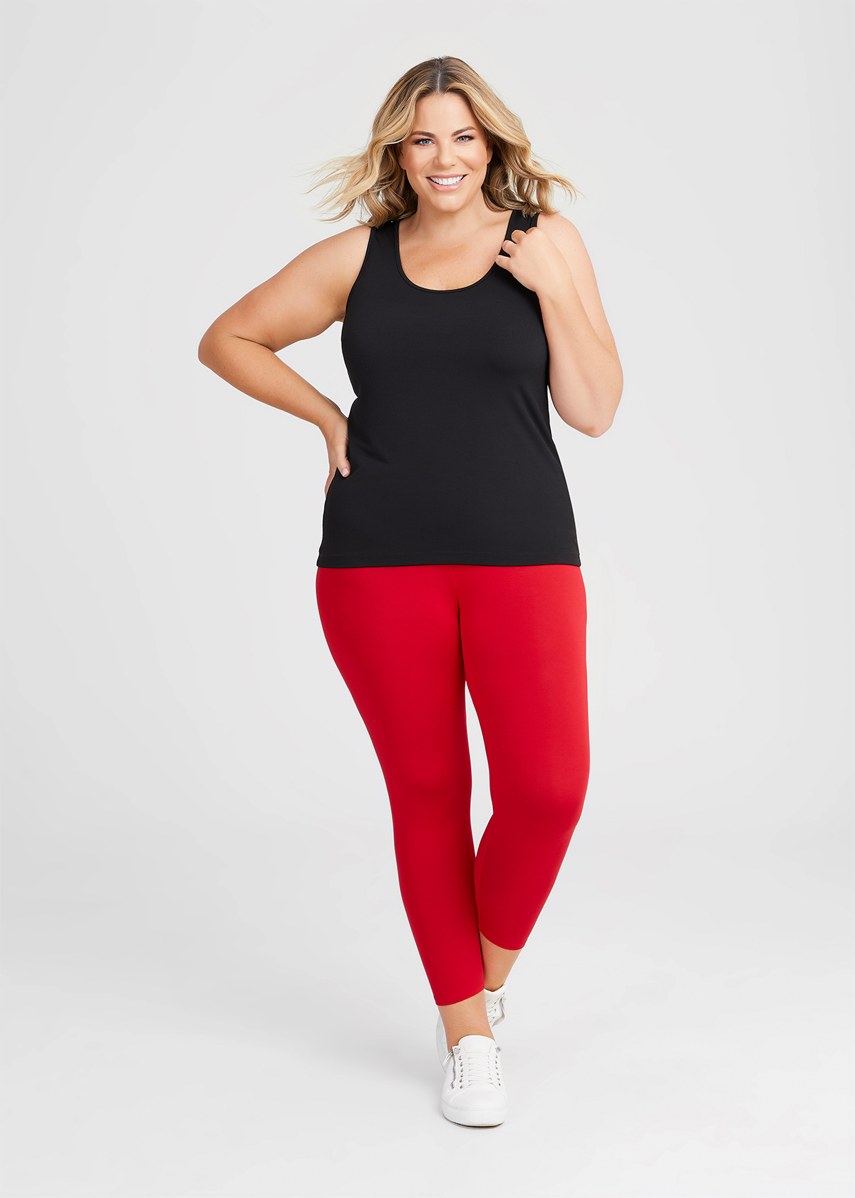Taking Shape Bamboo Breezy 7 / 8 Legging Size 20 in Racing RED - Plus Size Women's Leggings