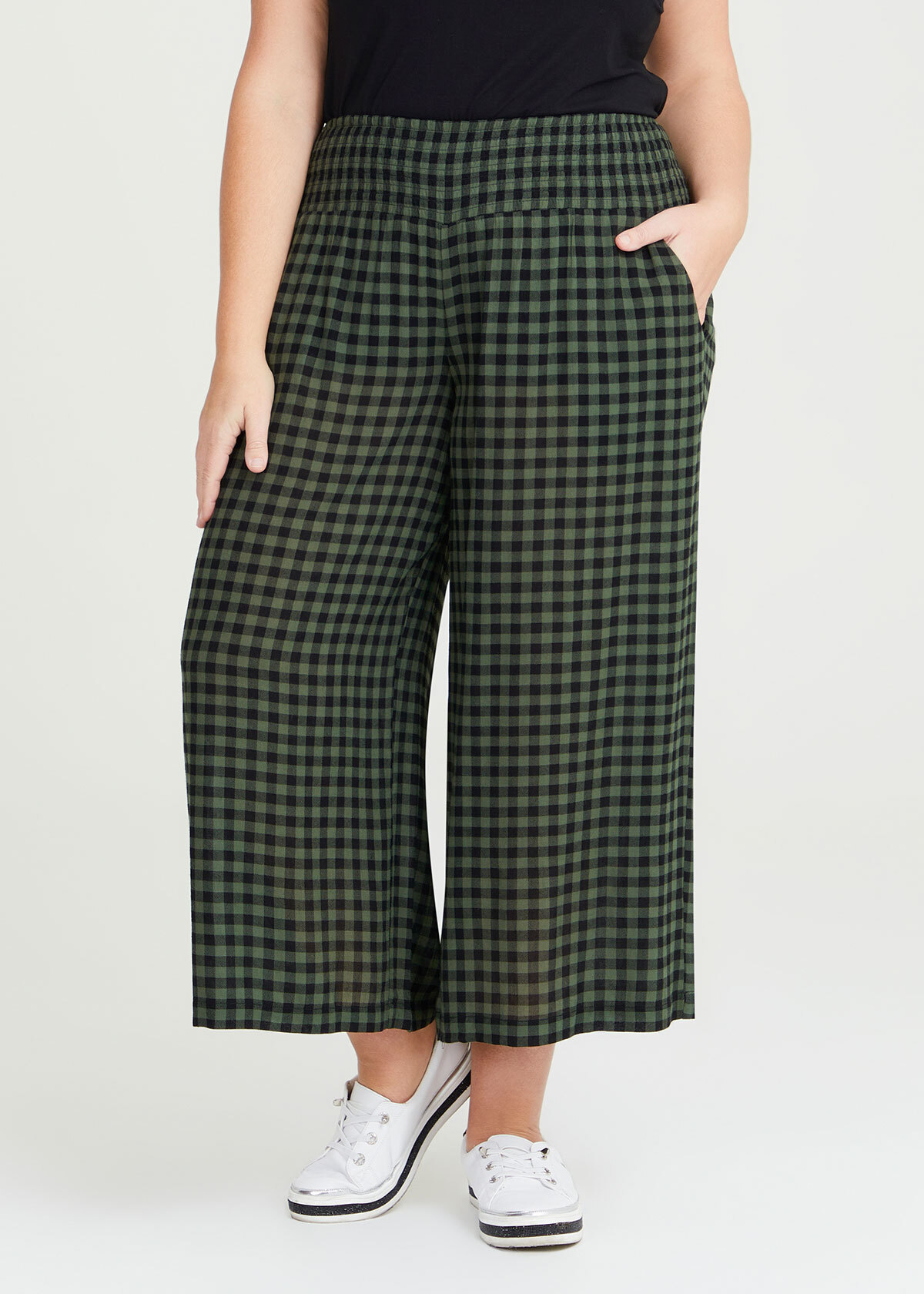 Jam Gingham Wide Leg Pant