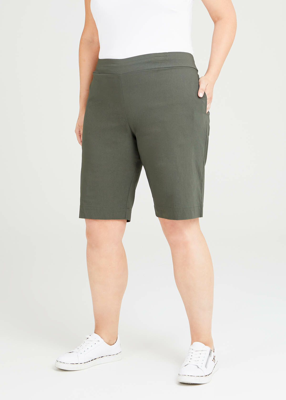 Shop Plus Size Expose Short in Green | Taking Shape NZ