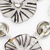 Black & White Flower Necklace, black/white, swatch