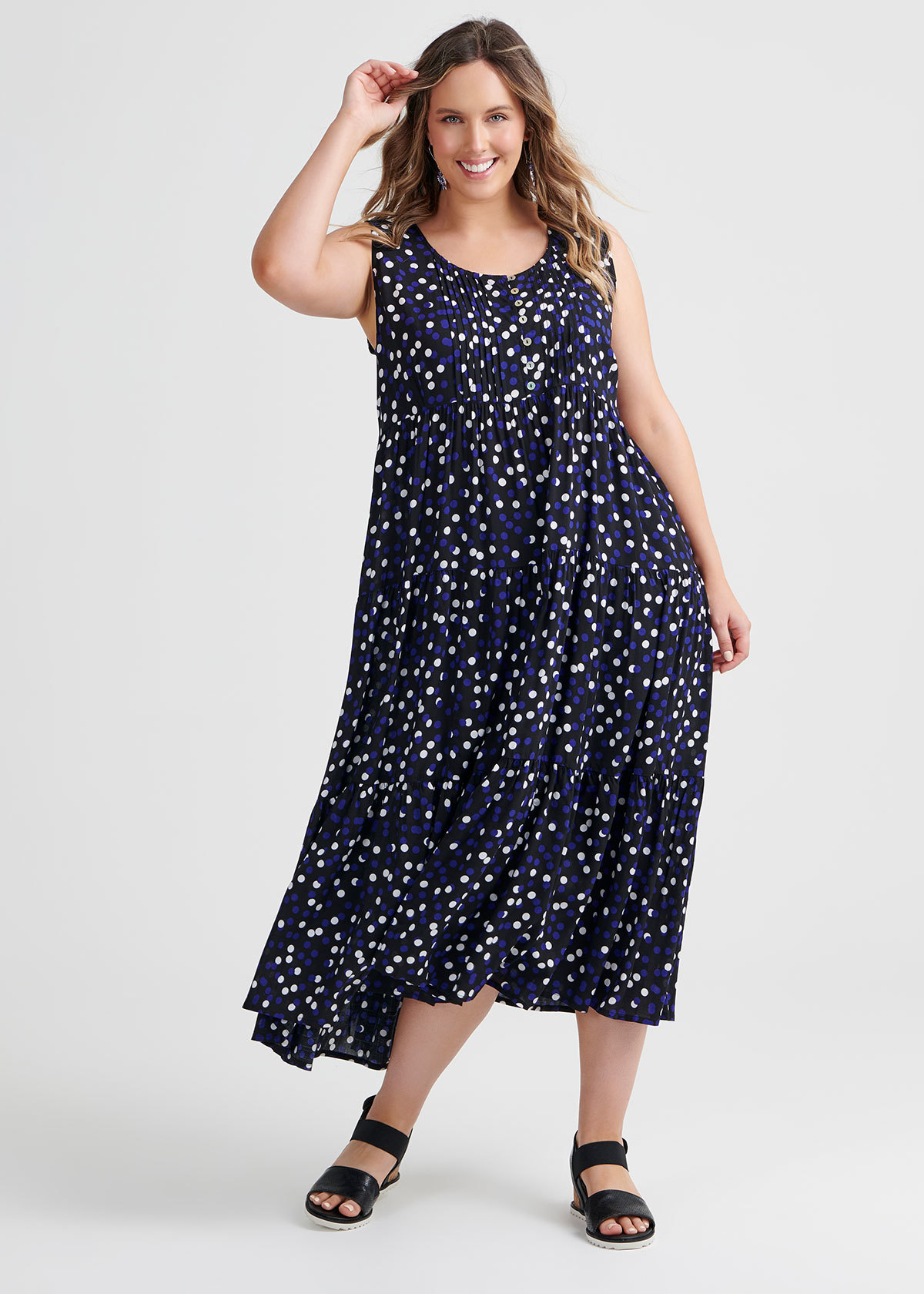 Shop Natural Bubbles Dress in Print in sizes 12 to 30 | Taking Shape AU