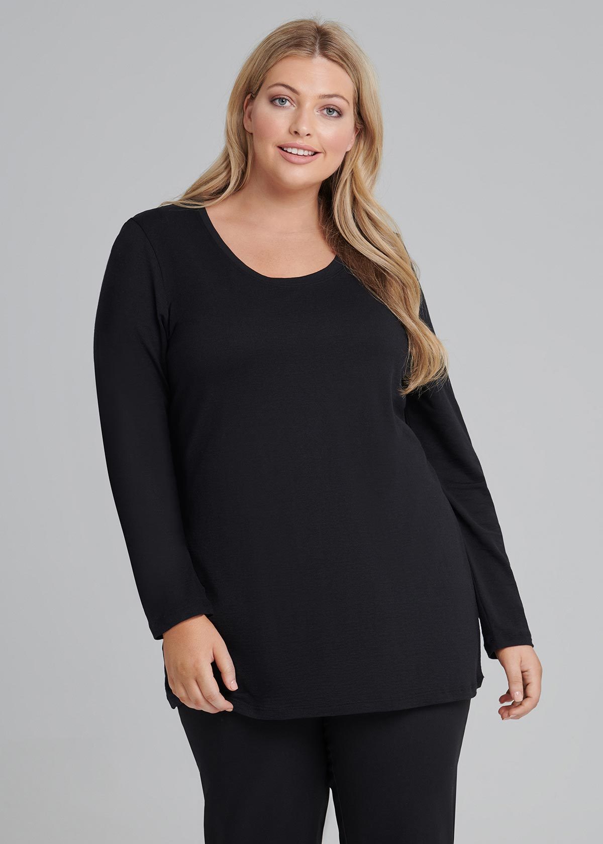 Shop Plus Size Tall Decorous Body Top in Black | Taking Shape AU