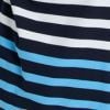 Cotton Stripe Hooded Top, navy/ocean blue, swatch