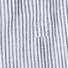 Cotton Linen Notch Neck Top, stripe, swatch