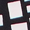 Joy Printed Dress, black square print, swatch