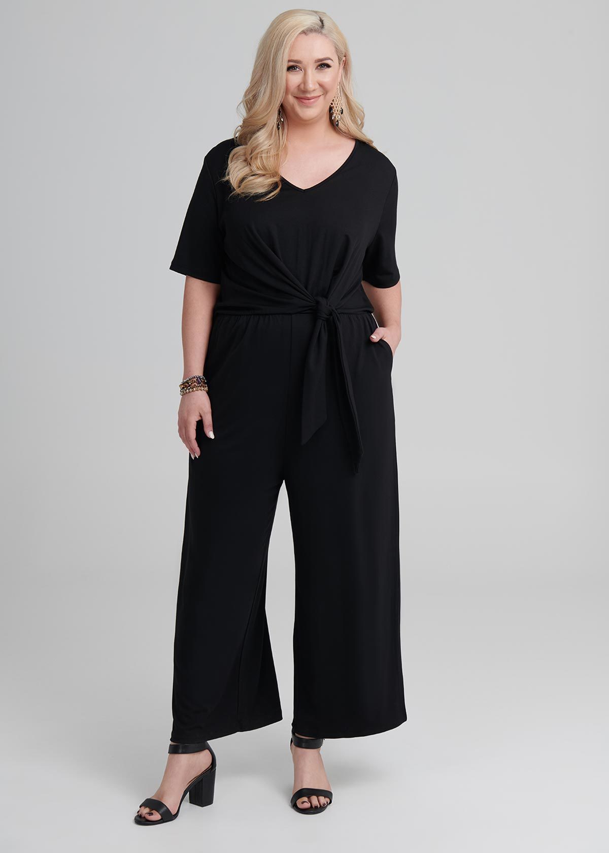 Shop Plus Size Tall Obsession Jumpsuit in Black | Sizes 12-30 | Taking ...