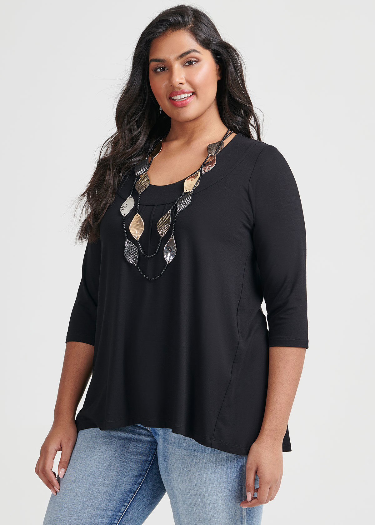 Shop Plus Size Loren Top in Black | Taking Shape AU