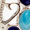 Enamel & Stone Earrings, blue, swatch