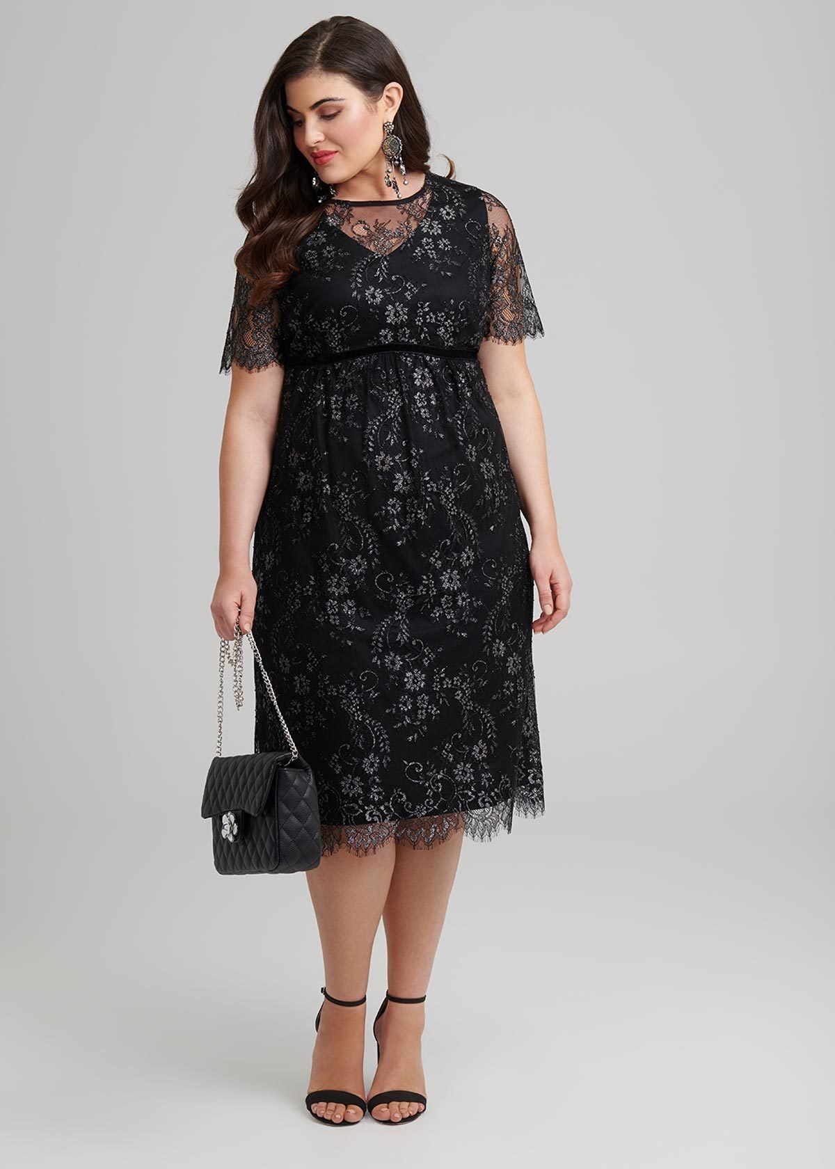 Shop Plus Size Jacki Cocktail Dress in Black | Taking Shape AU