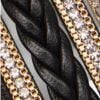 Metallic Clasp Watch, black, swatch