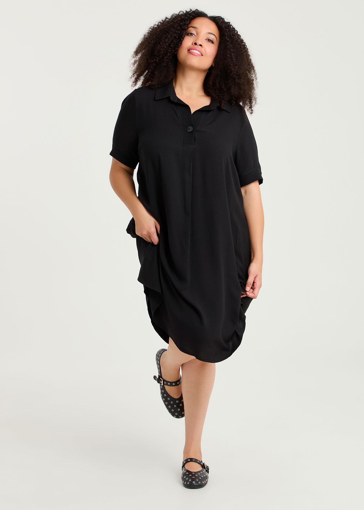 Taking Shape Bamboo Summer Dress Size 22 in Black - Plus Size Women's Dresses