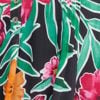 Joy Pintuck Floral Top, black floral print, swatch