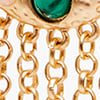 Natural Gems Hoop Earrings, multi, swatch