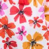 Cotton Watercolour Flowers Top, print, swatch