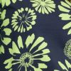 Cotton Gerbera Flower Top, navy/kiwi green, swatch