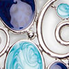 Enamel & Stone Statement Necklace, blue, swatch
