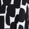 Bamboo Spot Chiffon Hem Top, black/off white, swatch