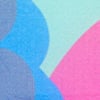 Twist Fan, navy abstract print, swatch