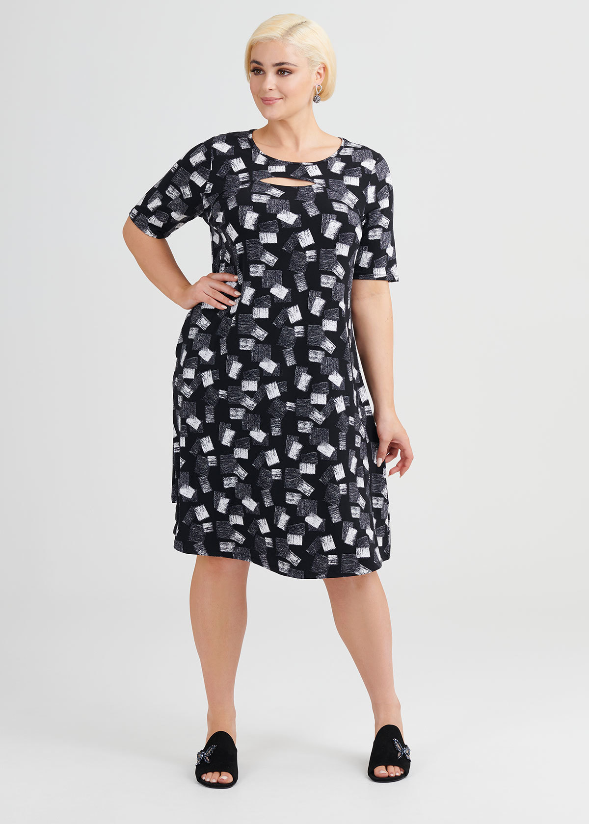 Shop Plus Size Tile Dress in Print | Taking Shape AU