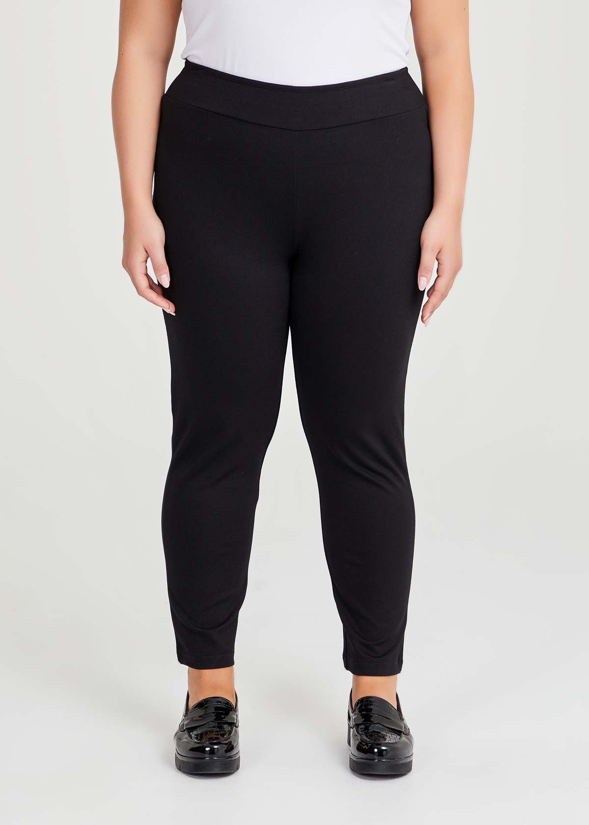 Shop Plus Size Petite Ponte Everyday Pant in Black | Sizes 12-30 ...