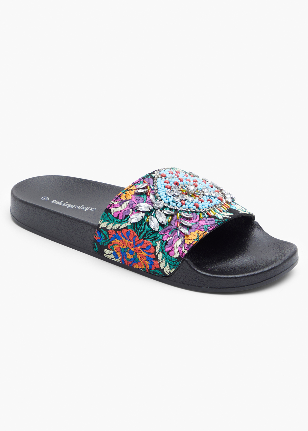 Shop Embroidered Beaded Slide | Comfortable Shoes | Taking Shape NZ