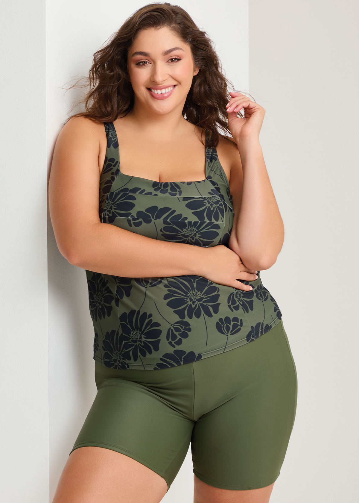 Taking Shape Calypso Drift A-line Tankini Size 18 in Print - Plus Size Women's Swimwear