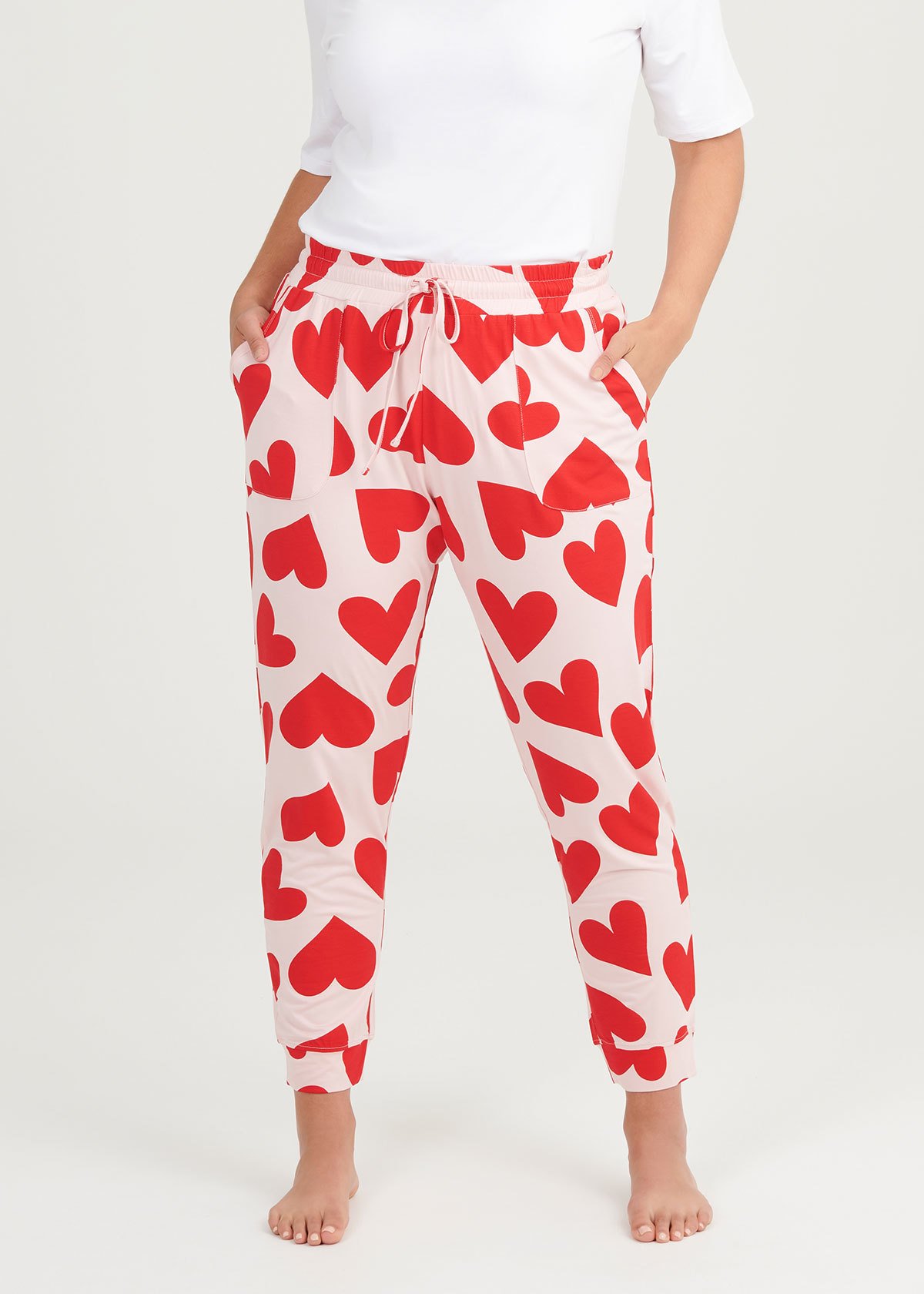 Large Hearts Athletic Pants main image 1