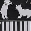 Piano Cat Shoulder Bag, black/white, swatch