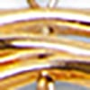 Long Pearl Gong Necklace, gold, swatch