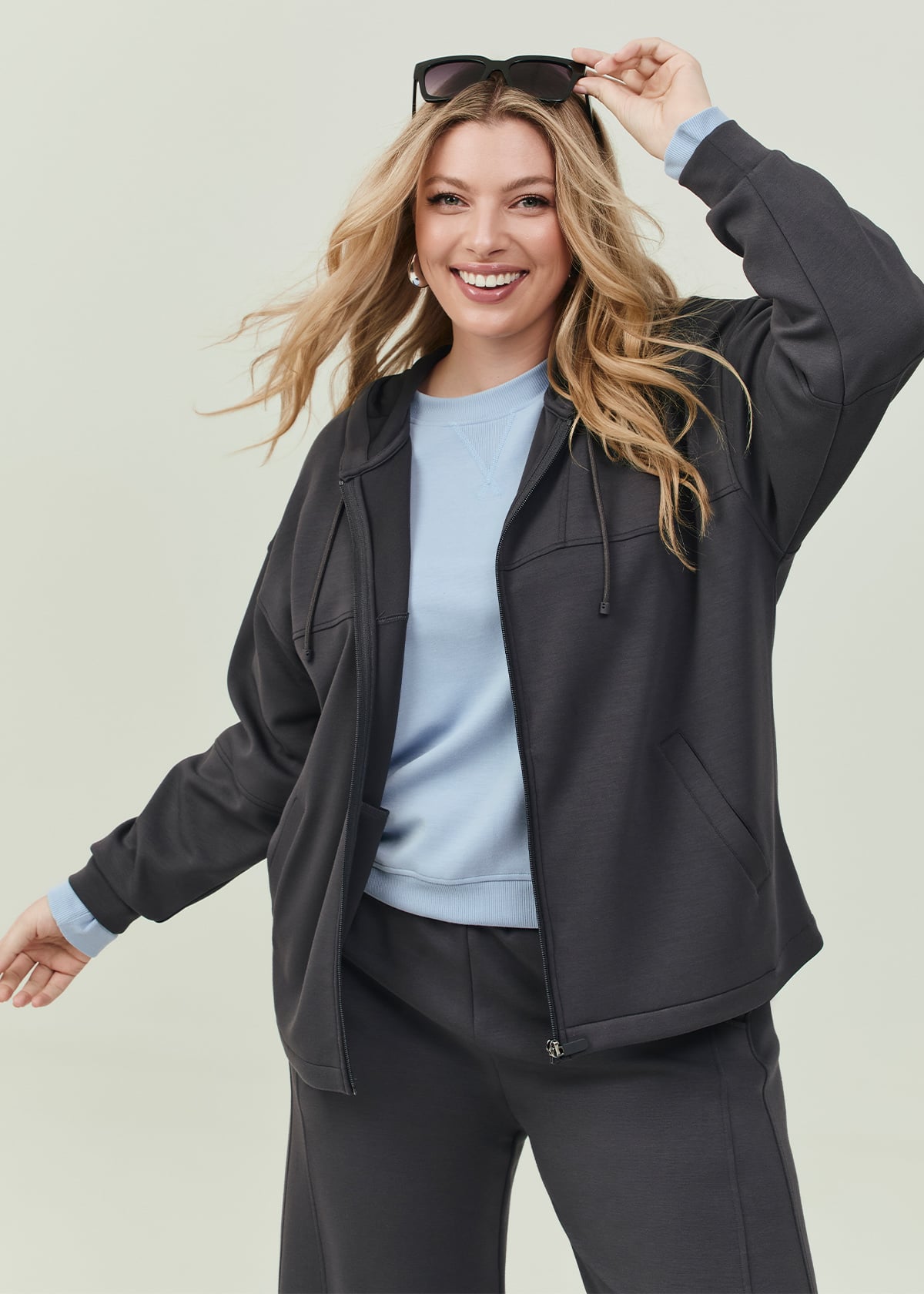 Luxe Touch Seam Detail Hoodie