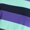 Cotton 3/4 Multi Stripe Top, navy/multi, swatch