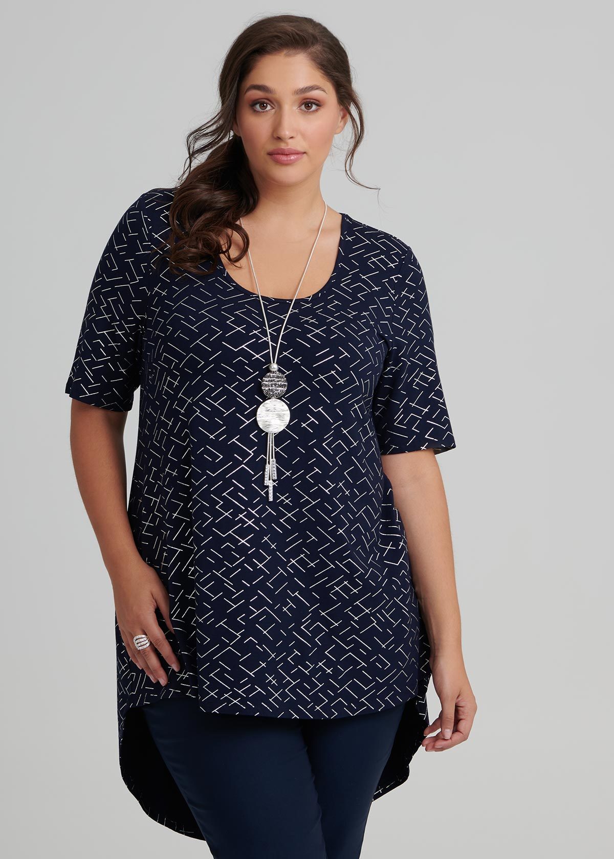 Shop Plus Size Clemence Top in Navy | Taking Shape AU