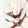Enamel Flower Lariat, natural, swatch